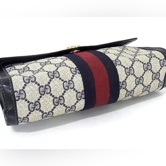 GUCCI Sherry Line PVC x Leather Clutch Bag⭐️❤️ - Picture 3 of 7